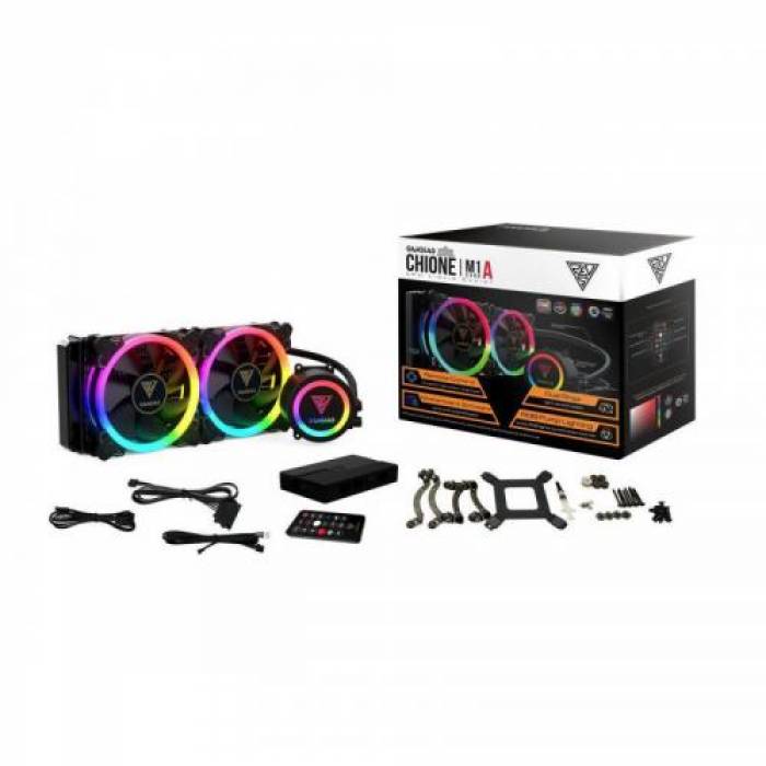 Cooler Procesor Gamdias Chione M1A 240 RGB, 2x 120mm