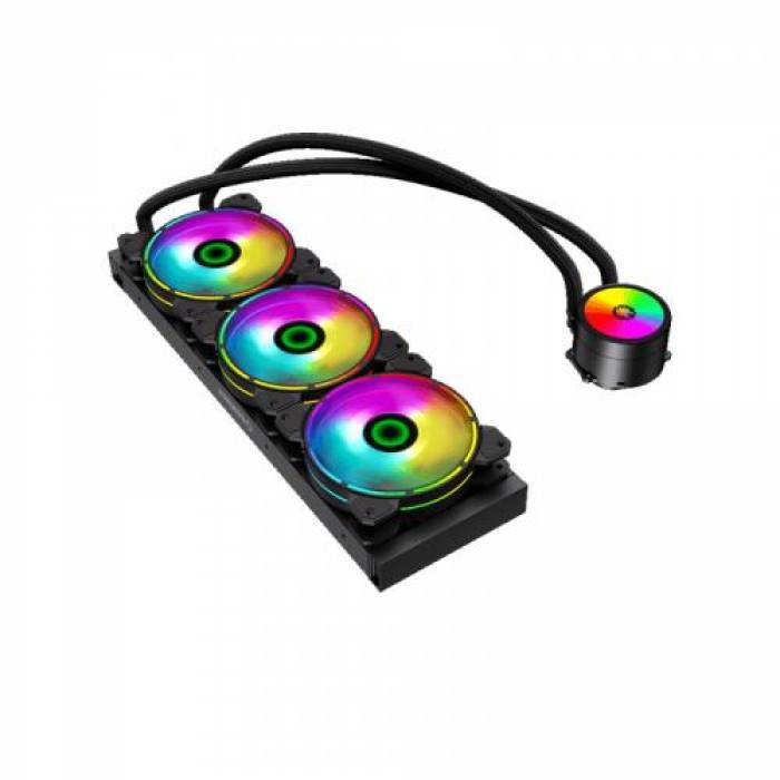 Cooler Procesor Gamemax Ice Chill 360 Rainbow, 3x 120mm