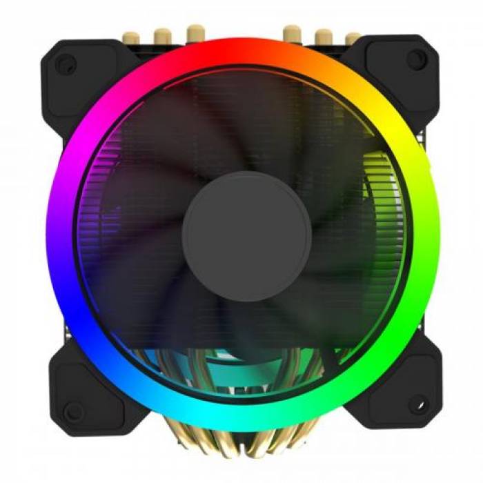 Cooler procesor Gembird Huracan X120 RGB, 120mm