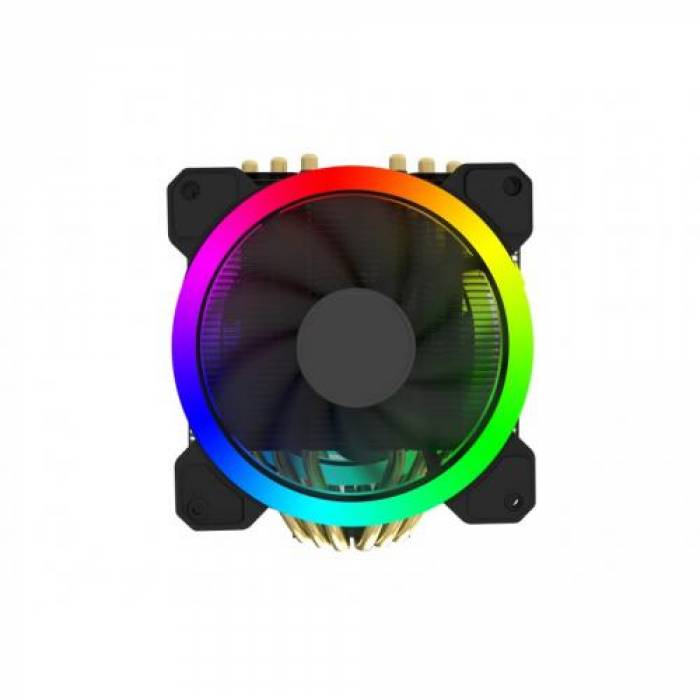 Cooler procesor Gembird Huracan X500 RGB, 3x 120mm