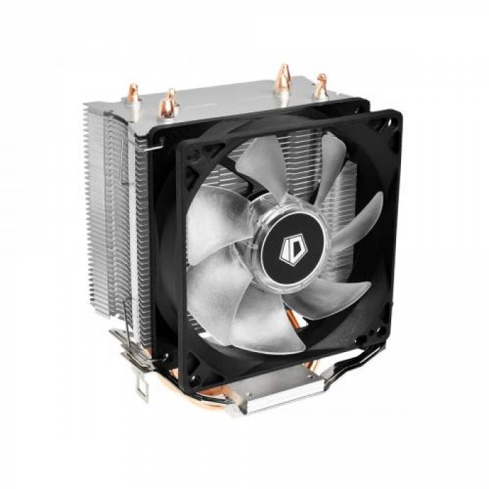 Cooler procesor ID-Cooling SE-913-B iluminare albastra, 92mm, Black