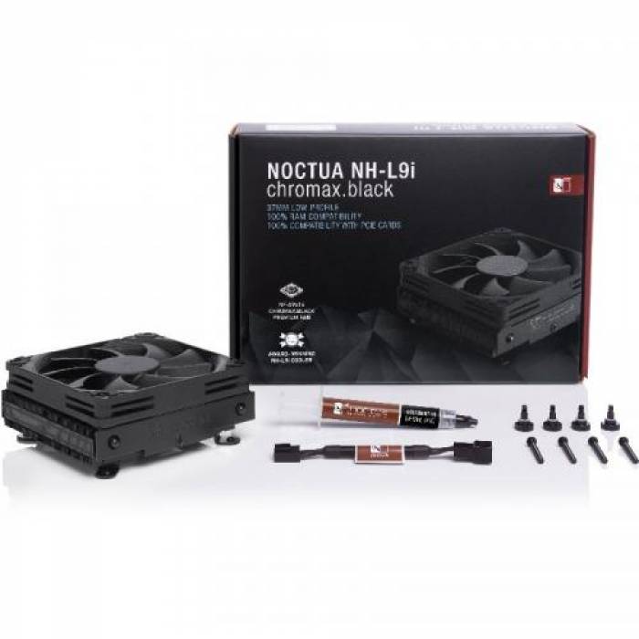 Cooler procesor Noctua NH-L9i Chromax.Black, 92 mm