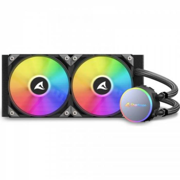 Cooler procesor Sharkoon S70 RGB AIO, 2x 120mm