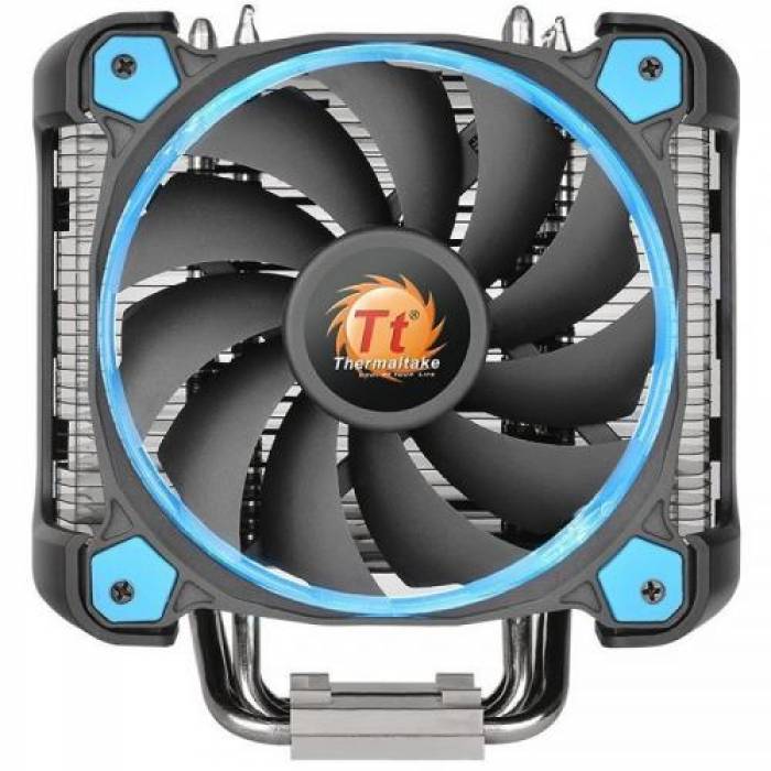 Cooler Procesor Thermaltake Riing Silent 12 Pro, Blue LED, 120mm