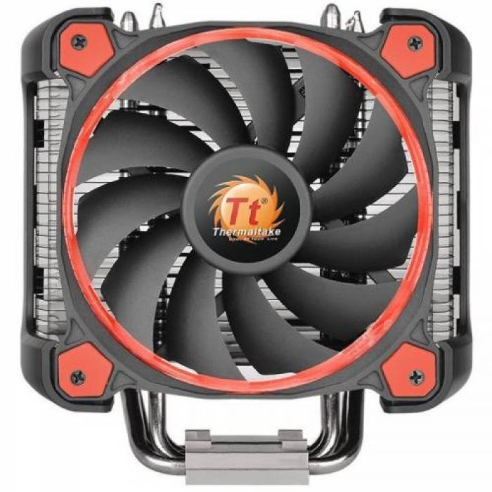 Cooler Procesor Thermaltake Riing Silent 12 Pro Red, Red LED, 120mm