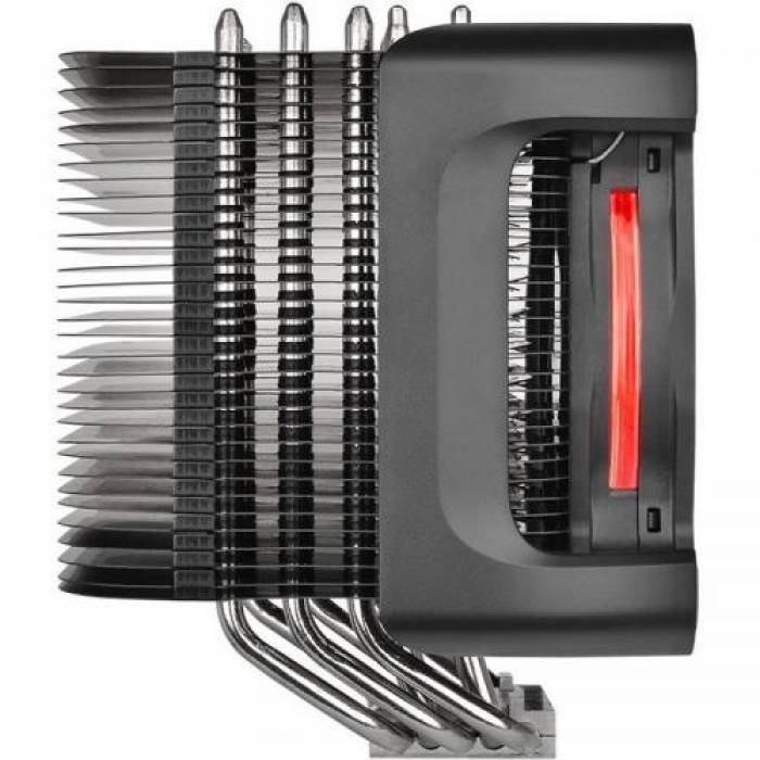 Cooler Procesor Thermaltake Riing Silent 12 Pro Red, Red LED, 120mm