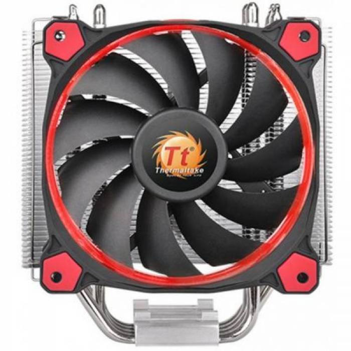 Cooler Procesor Thermaltake Riing Silent 12, Red LED, 120mm