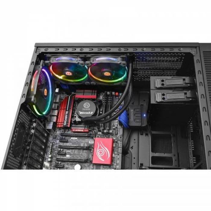 Cooler Procesor Thermaltake Water 3.0 Riing 240, RGB LED, 120mm