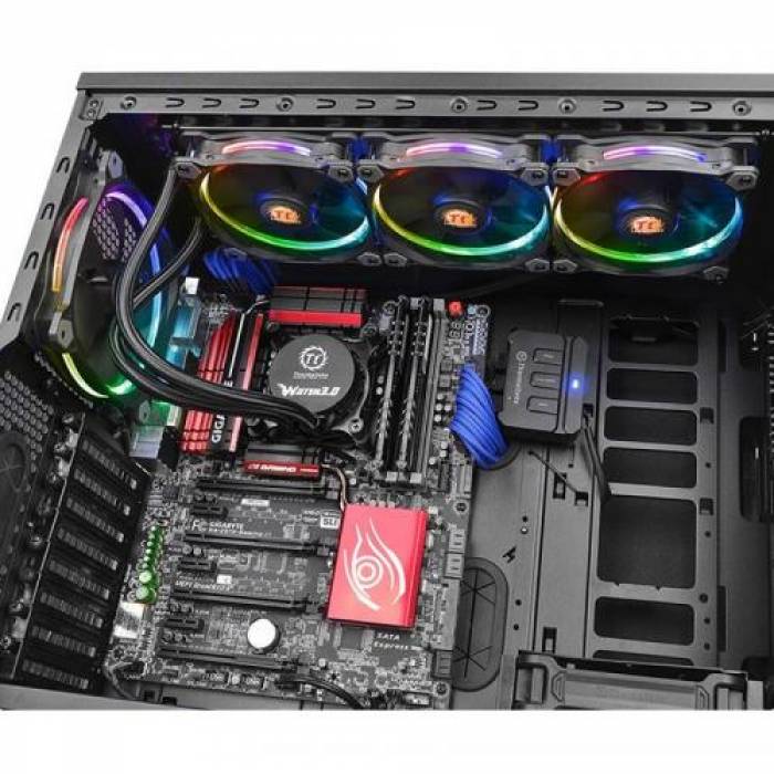 Cooler Procesor Thermaltake Water 3.0 Riing 360, RGB LED, Black