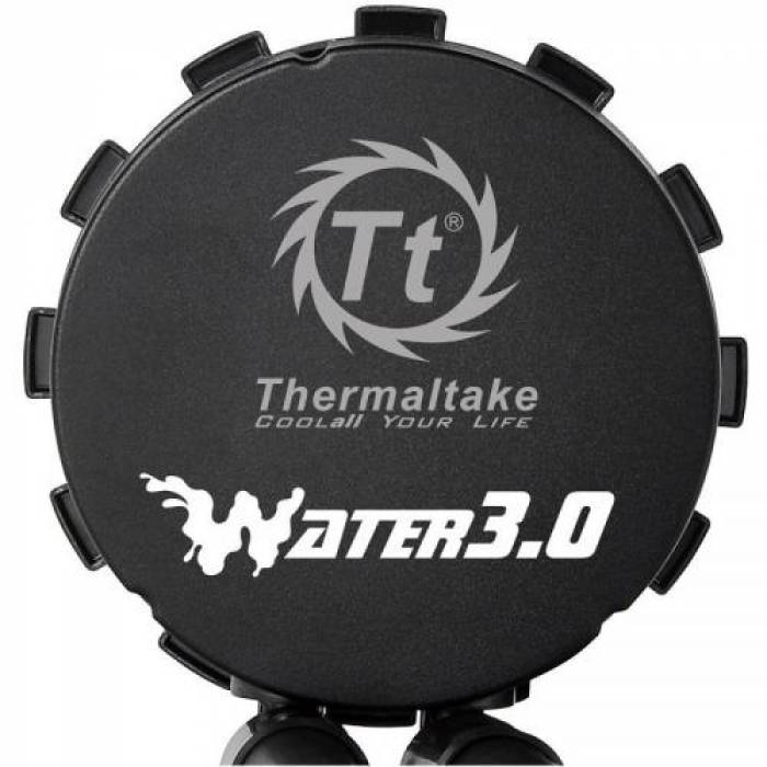 Cooler Procesor Thermaltake Water 3.0 Riing Red 140, Red LED, 140mm