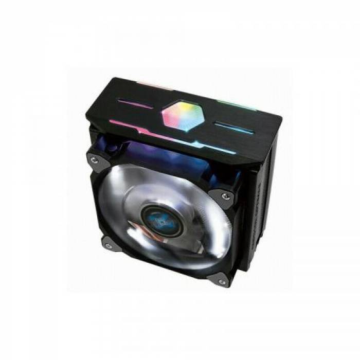 Cooler procesor Zalman CNPS10X Optima II Black, White/RGB LED, 120mm