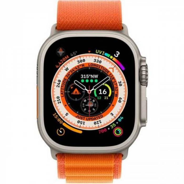 Curea SmartWatch Apple Alpine Loop Large, 49mm, Orange