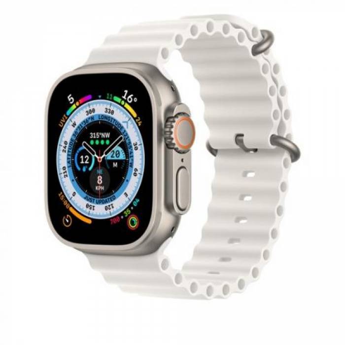 Curea SmartWatch Apple Ocean Band, 49mm, White