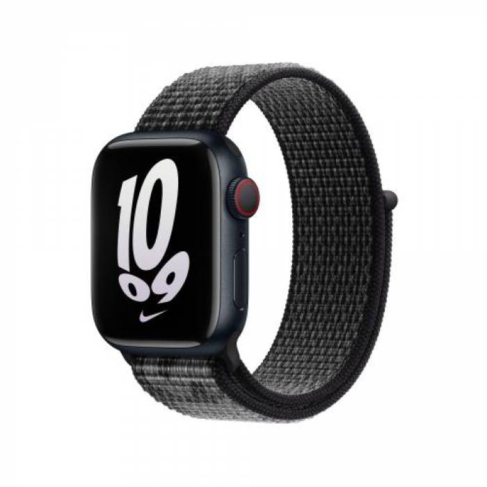 Curea SmartWatch Apple Summit White/Nike Sport Loop, 4.1mm, Black