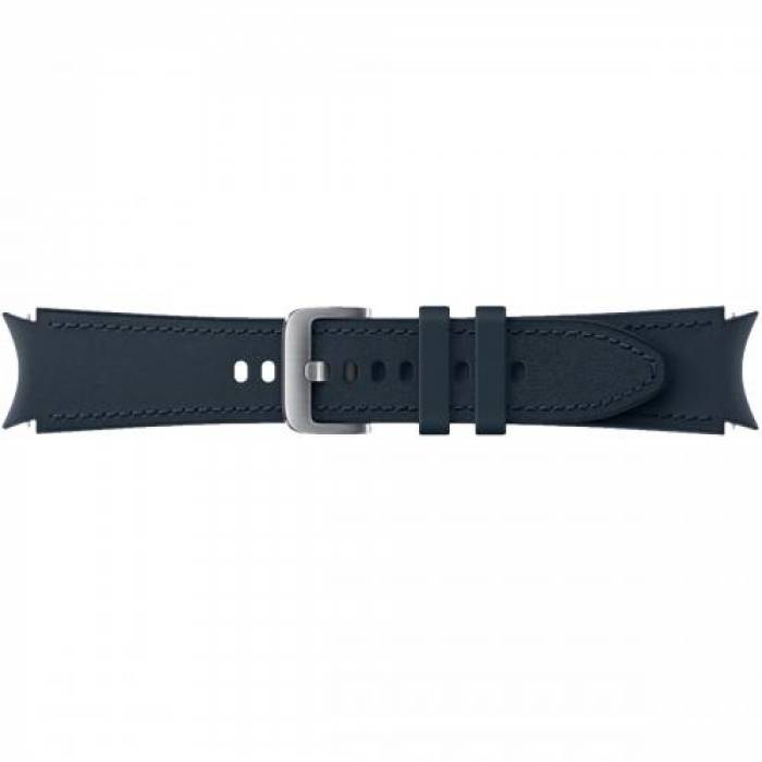 Curea SmartWatch Samsung Hybrid Leather Band pentru Galaxy Watch 4 / 4 Classic, Blue Navy