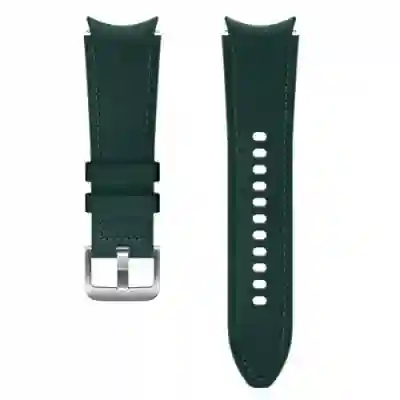 Curea SmartWatch Samsung Hybrid Leather Band pentru Galaxy Watch 4 / 4 Classic, Green