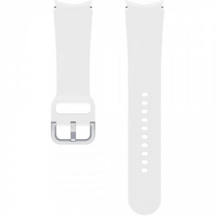 Curea SmartWatch Samsung Sport Band pentru Galaxy Watch 4, 44mm, White