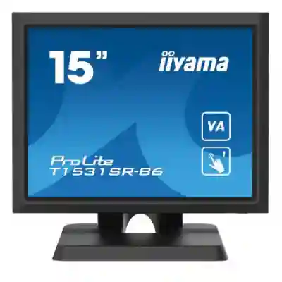 Display Interactiv Iiyama Seria ProLite T1531SR-B6, 15inch, 1024x768pixeli, Black