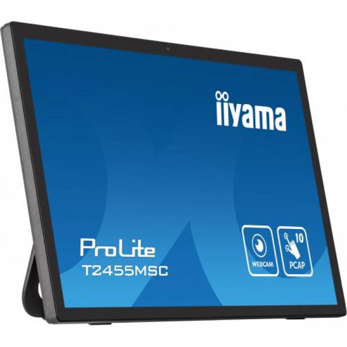 Display Interactiv Iiyama Seria ProLite T2455MSC-B1, 24inch, 1920x1080pixeli, Black