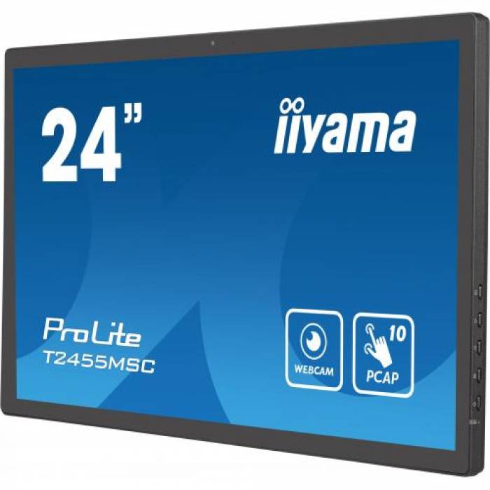 Display Interactiv Iiyama Seria ProLite T2455MSC-B1, 24inch, 1920x1080pixeli, Black