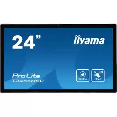 Display Interactiv Iiyama Seria ProLite T2455MSC-B1, 24inch, 1920x1080pixeli, Black