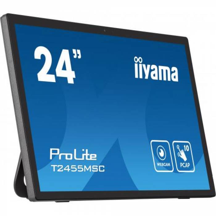 Display Interactiv Iiyama Seria ProLite T2455MSC-B1, 24inch, 1920x1080pixeli, Black