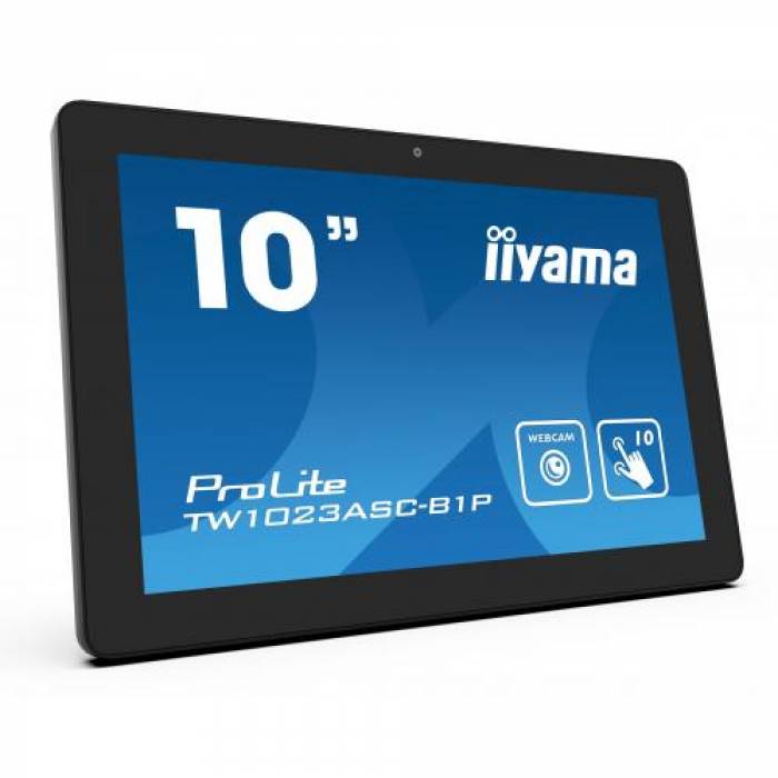 Display Interactiv Iiyama TW1023ASC-B1P, 10.1inch, 1280x800pixeli, Android OS, Black
