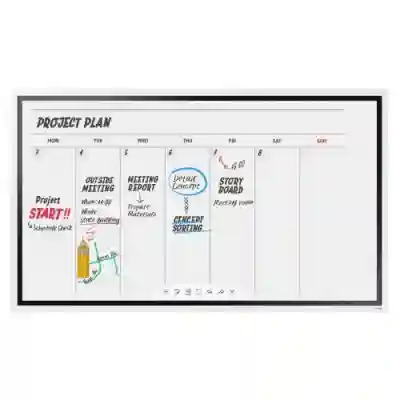 Display interactiv Samsung Flip2 H65WMRWBGCXEN 65inch, 3840x2160pixeli, Tizen 5.0, Light Gray
