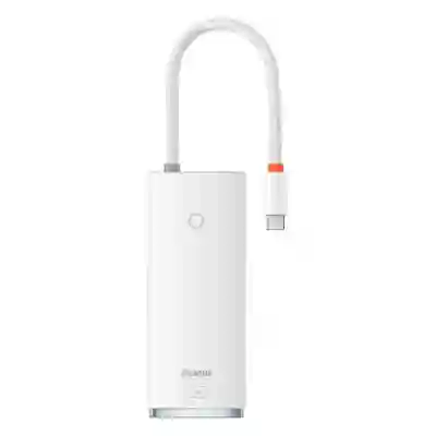 Docking Station Baseus Lite WKQX050102, USB-C, White