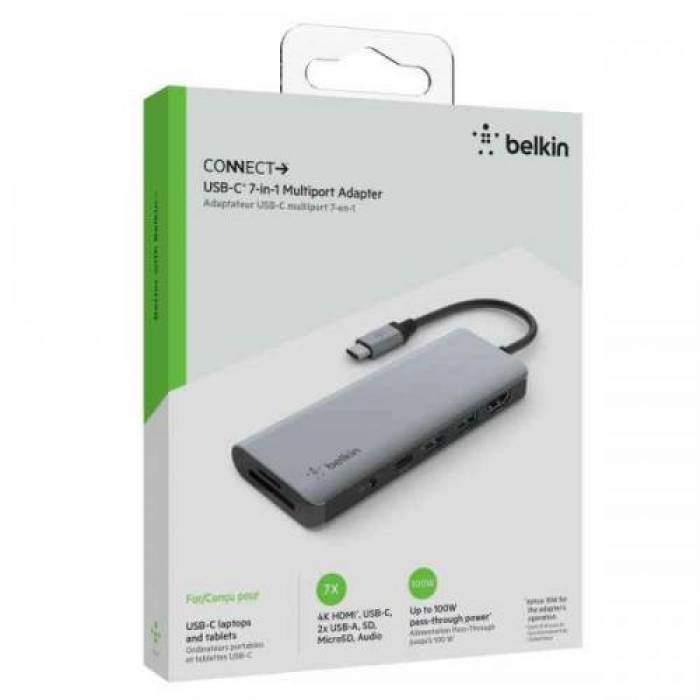 Docking Station Belkin AVC009BTSGY, Gray