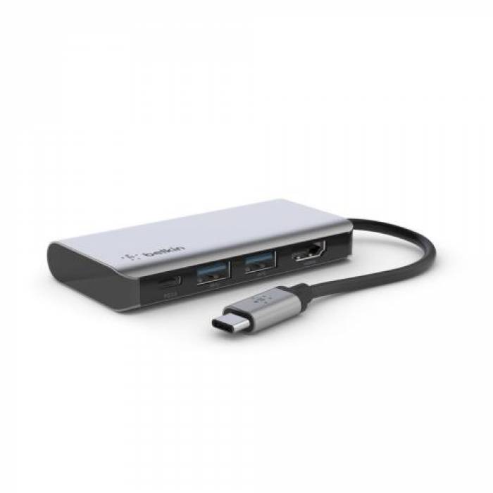 Docking Station Belkin Connect Multiport 4 in 1, Gray