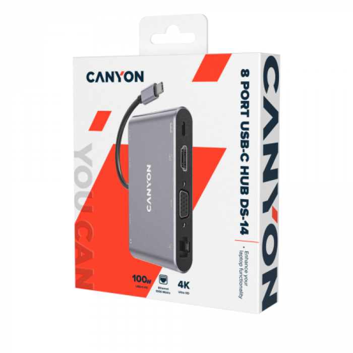 Docking Station Canyon CNS-TDS14, Gray