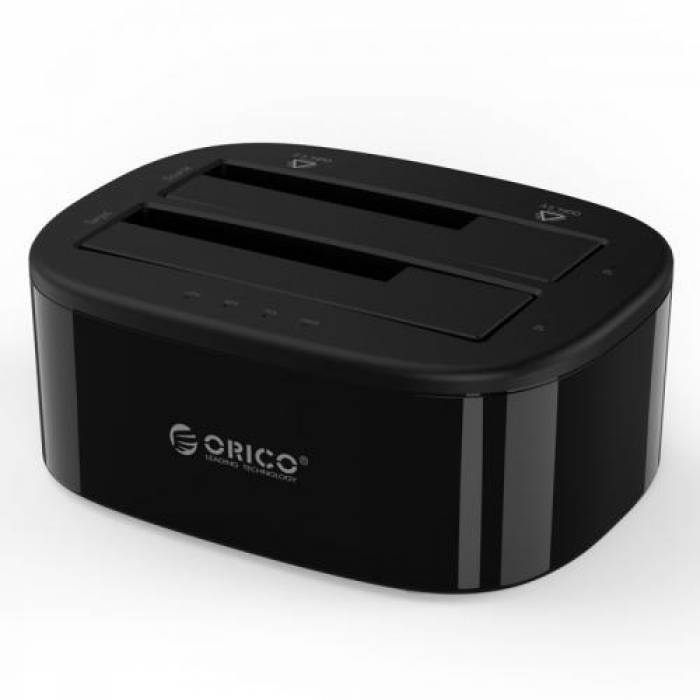 Docking Station HDD Orico 6228US3-C, Dual Bay, USB 3.0, Black