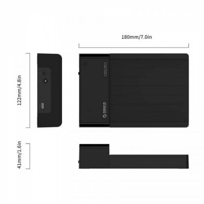 Docking station HDD Orico 6518C3-G2, USB 3.0, 2.5/3.5inch