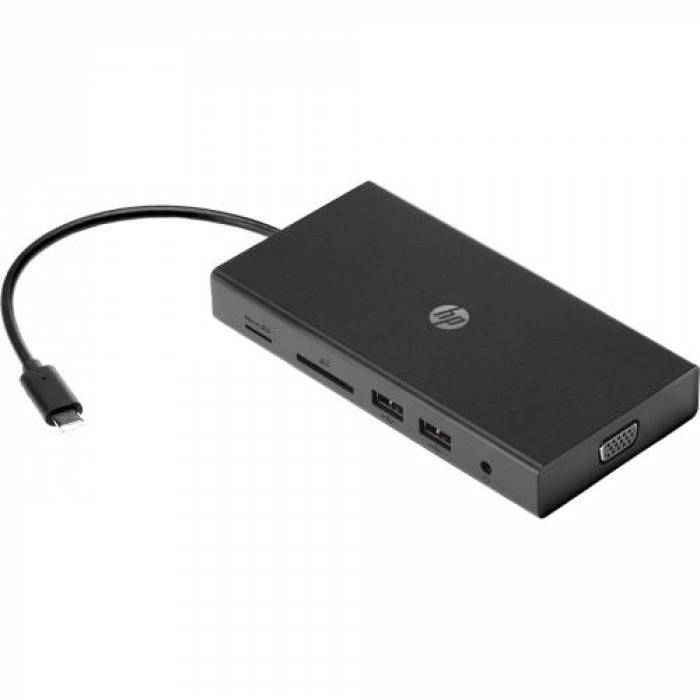 Docking Station HP Travel Multi Port HUb, Black