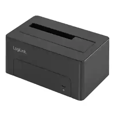 Docking Station Logilink QP0027, 2.5/3.5inch, USB-C, Black