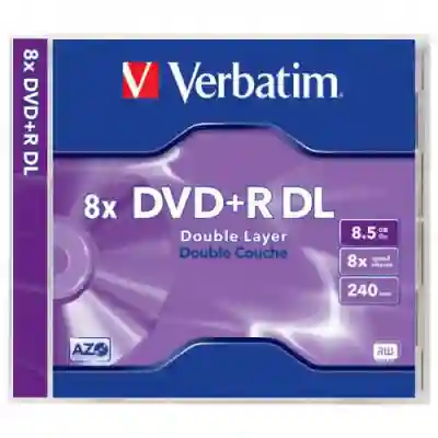 DVD+R DL Verbatim 43541, 8x, 8.5GB, 1buc, Jewel Case