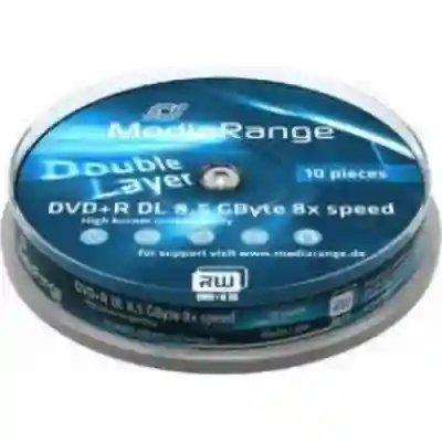 DVD+R MediaRange MR466 8x, 8.5GB, 10buc, Cake