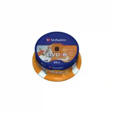 DVD-R Verbatim 16x, 4.7GB, 25buc, Spindle