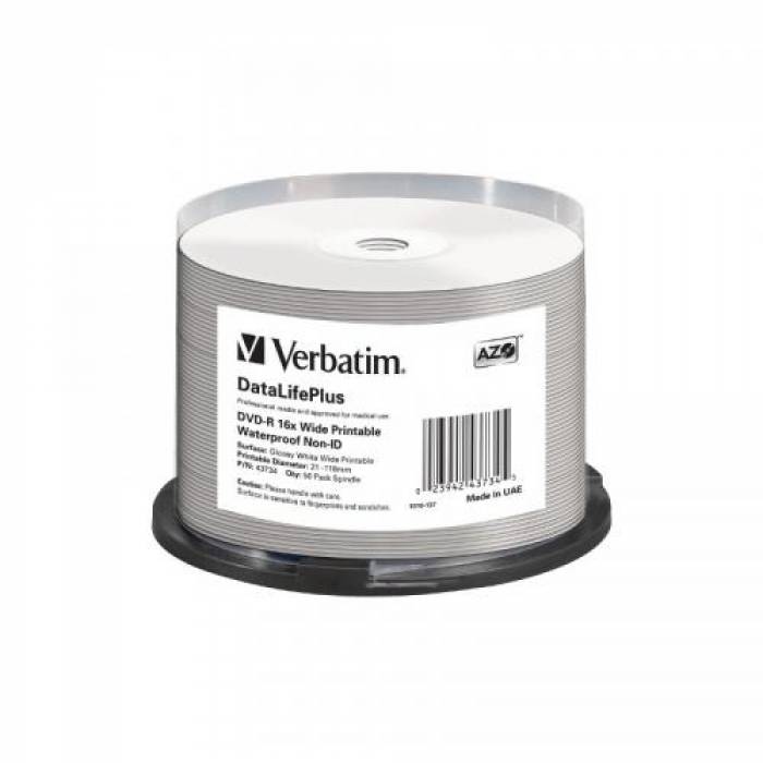 DVD-R Verbatim 16X, 4.7GB, 50buc, Spindle