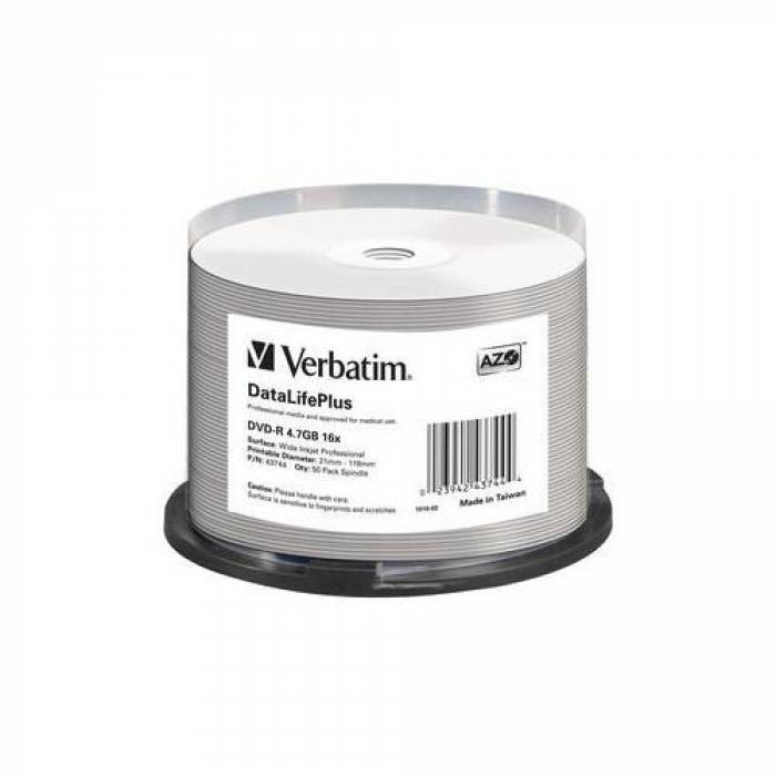 DVD-R Verbatim 16x, 4.7GB, 50buc, Spindle