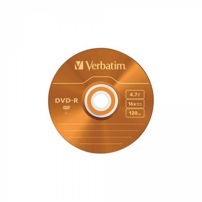 DVD-R Verbatim 16x, 4.7GB, 5buc, Slim jewel case