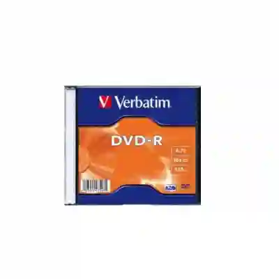 DVD-R Verbatim 43547, 16x, 4.7GB, 1buc, Slim Case