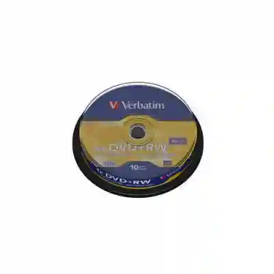 DVD+RW Verbatim 4x, 4.7GB, 10buc, Spindle