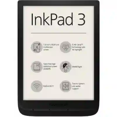 eBook Reader PocketBook Inkpad 3, 7.8inch, 8GB, Black