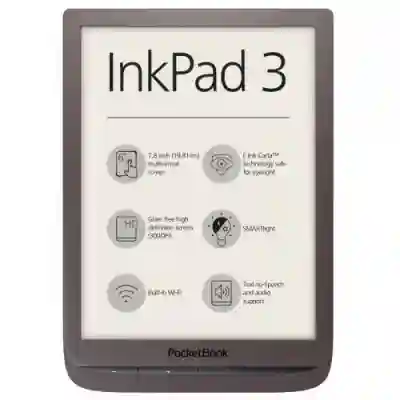 eBook Reader PocketBook Inkpad 3 Dark, 7.8inch, 4GB, Brown