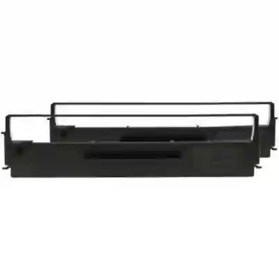 Epson C13S015647 - Set de 2 riboane originale, negre