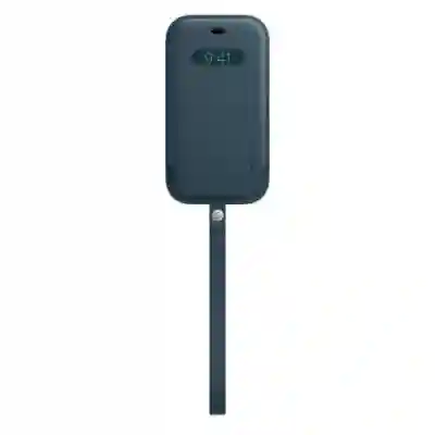 Etui Apple MagSafe Leather pentru iPhone 12/12 Pro, Baltic Blue