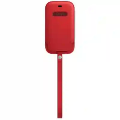 Etui Apple MagSafe Leather pentru iPhone 12 mini, Red