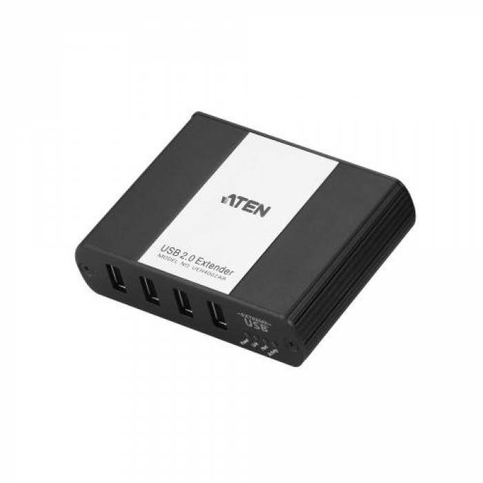 Extender ATEN UEH4002A, 4x USB 2.0, Black